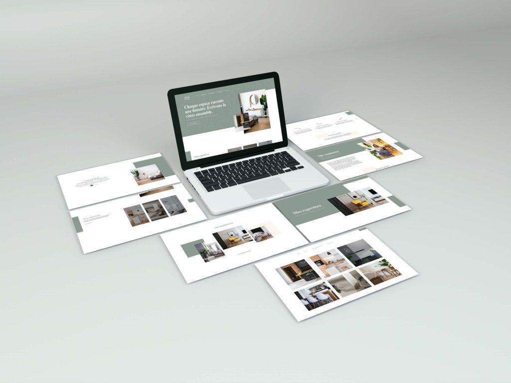 Conception du webdesign de gni concept